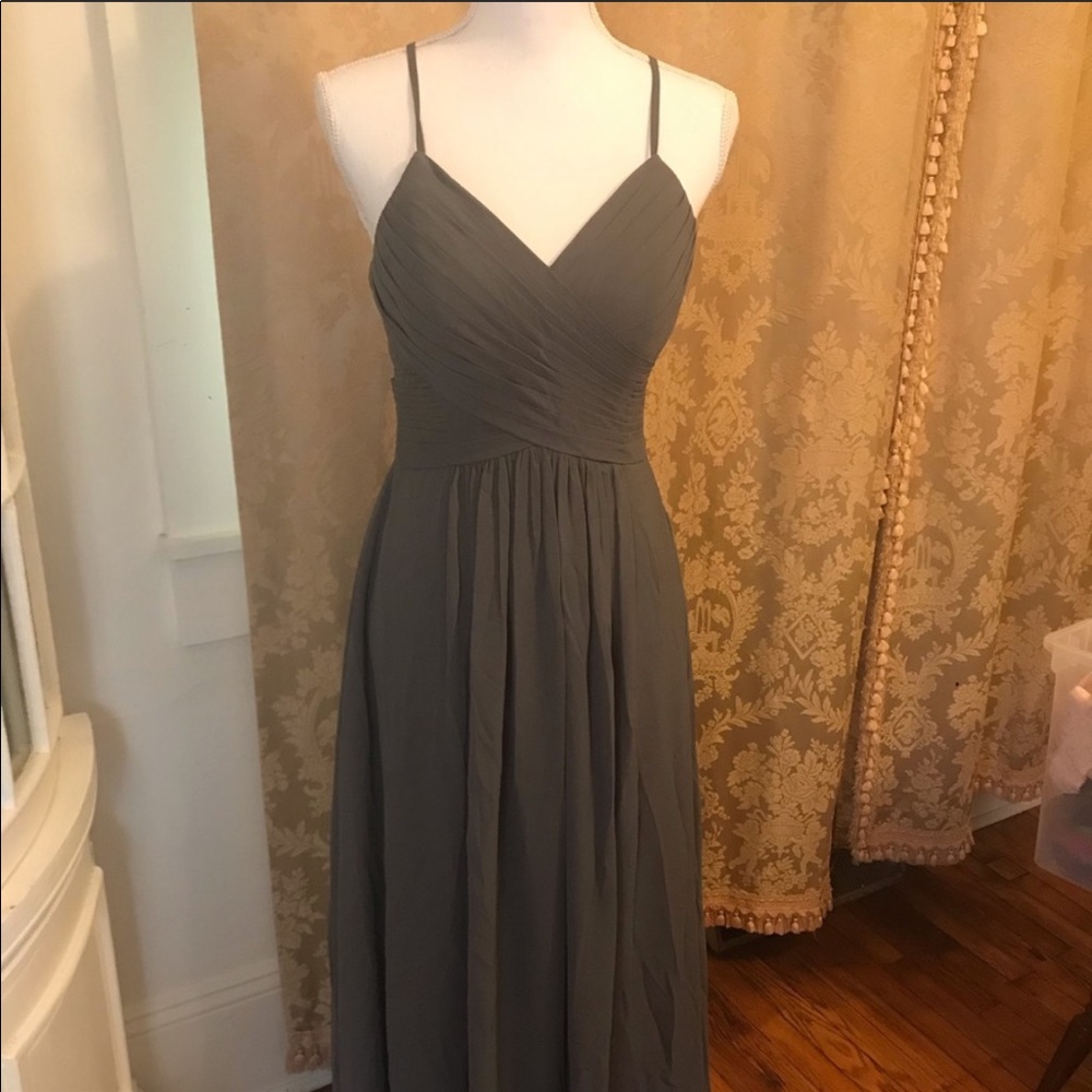 Grey Azazie grey bridesmaids dress